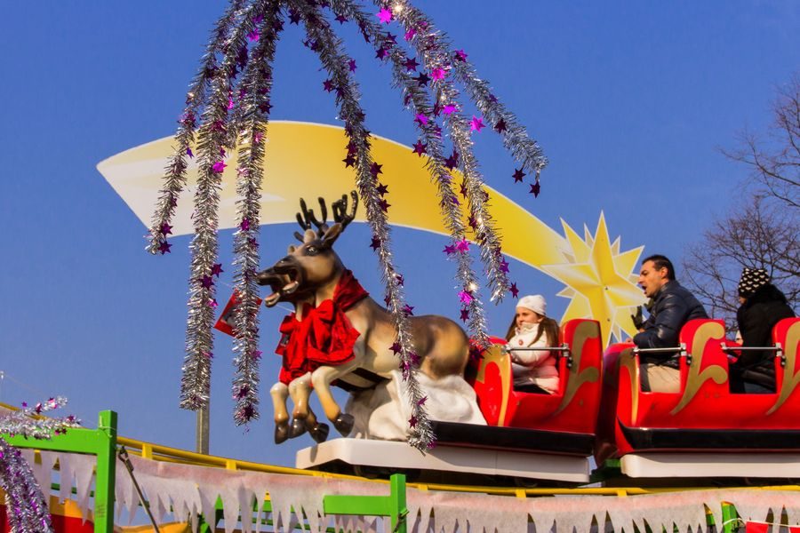 Attrazione Slitta volante di Babbo Natale a Ornavasso